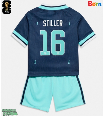 Tyskland Angelo Stiller #16 Replika Babytøj Udebanesæt Børn VM 2026 Kortærmet (+ Korte bukser)